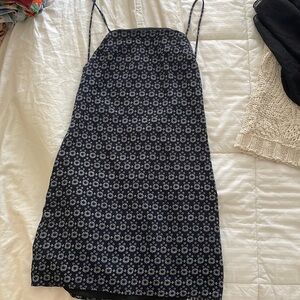 Open Back Spaghetti Strap Mini Dress